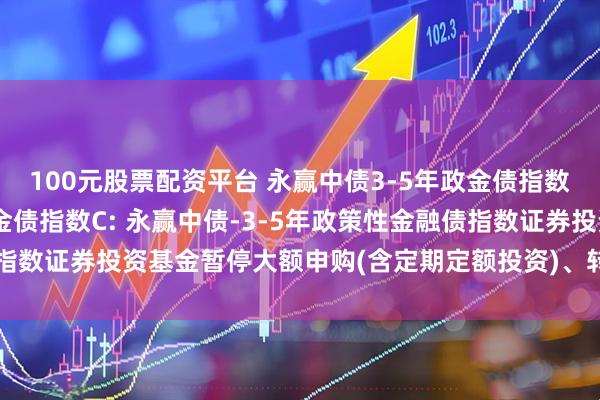 100元股票配资平台 永赢中债3-5年政金债指数A,永赢中债3-5年政金债指数C: 永赢中债-3-5年政策性金融债指数证券投资基金暂停大额申购(含定期定额投资)、转换转入业务的公告
