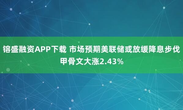 镕盛融资APP下载 市场预期美联储或放缓降息步伐甲骨文大涨2.43%